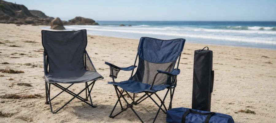 Campingstuehle fuer den Strand auswaehlen: Leichte Modelle und praktische Merkmale