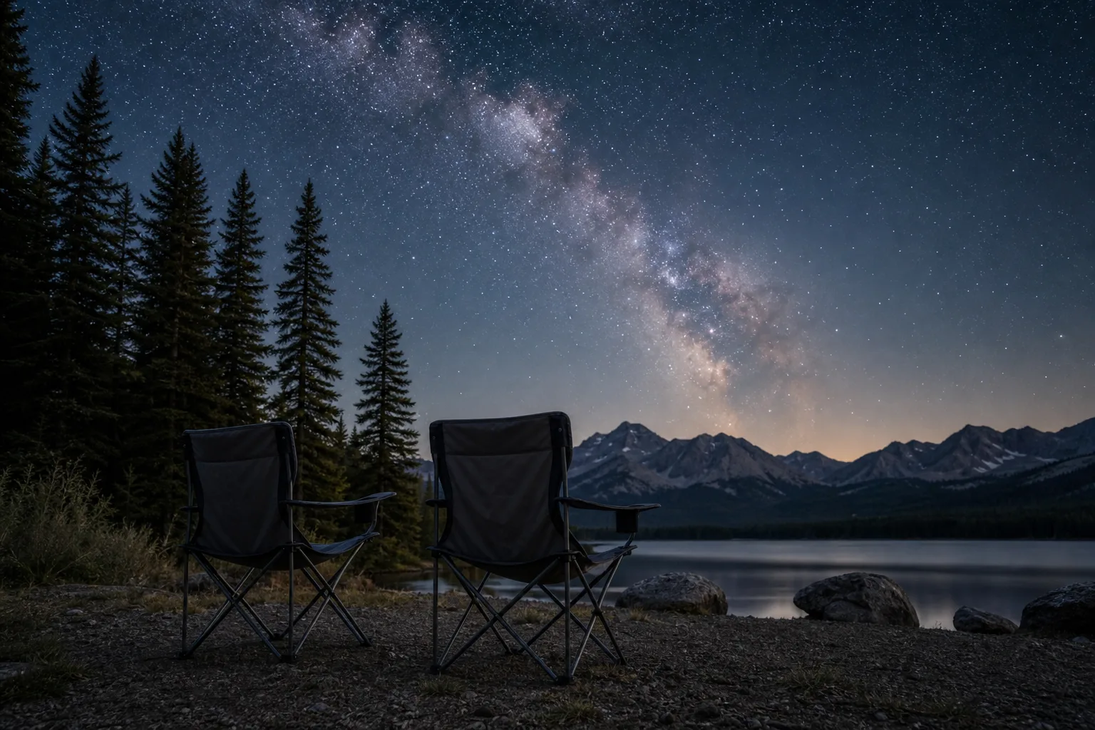 Campingstuehle und Sternenhimmel: So wird die Nacht unter freiem Himmel unvergesslich