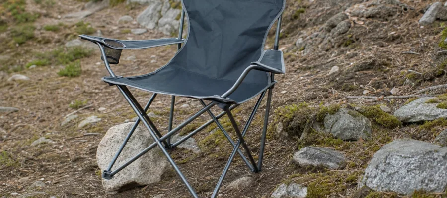 Campingstuhl auf unebenem Boden aufstellen: Tipps fuer Stabilitaet und sicheren Sitz
