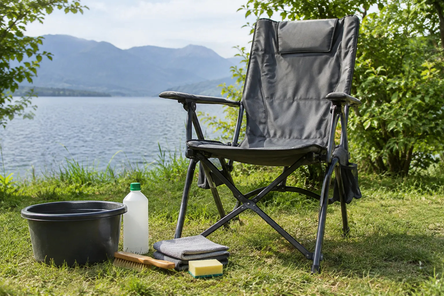 Campingstuhl reinigen und pflegen: Anleitung fuer langlebige Materialien und Bezuege